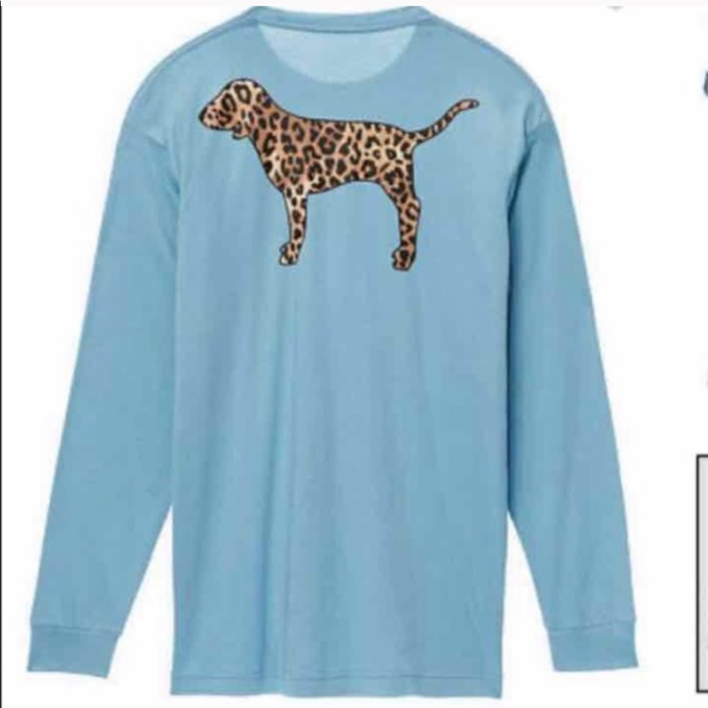 Vs Pink Leopard Print Dog Long Sleeve - Picture 2 of 4